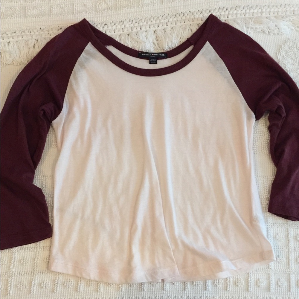 Brandy Melville baseball tee